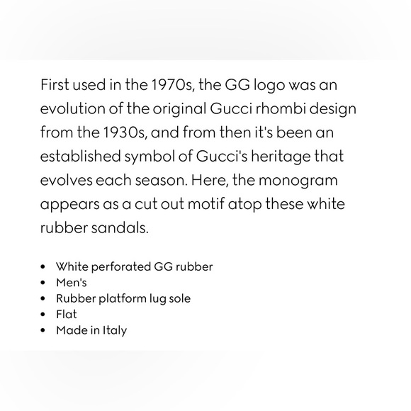 NWOT GUCCI Ivory Cream UNISEX Mule Slip On Sandals Size 37 - Picture 5 of 14